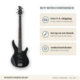 Free shipping and authorized dealer warranty for Yamaha TRBX174 4-String Electric Bass Guitar Black
